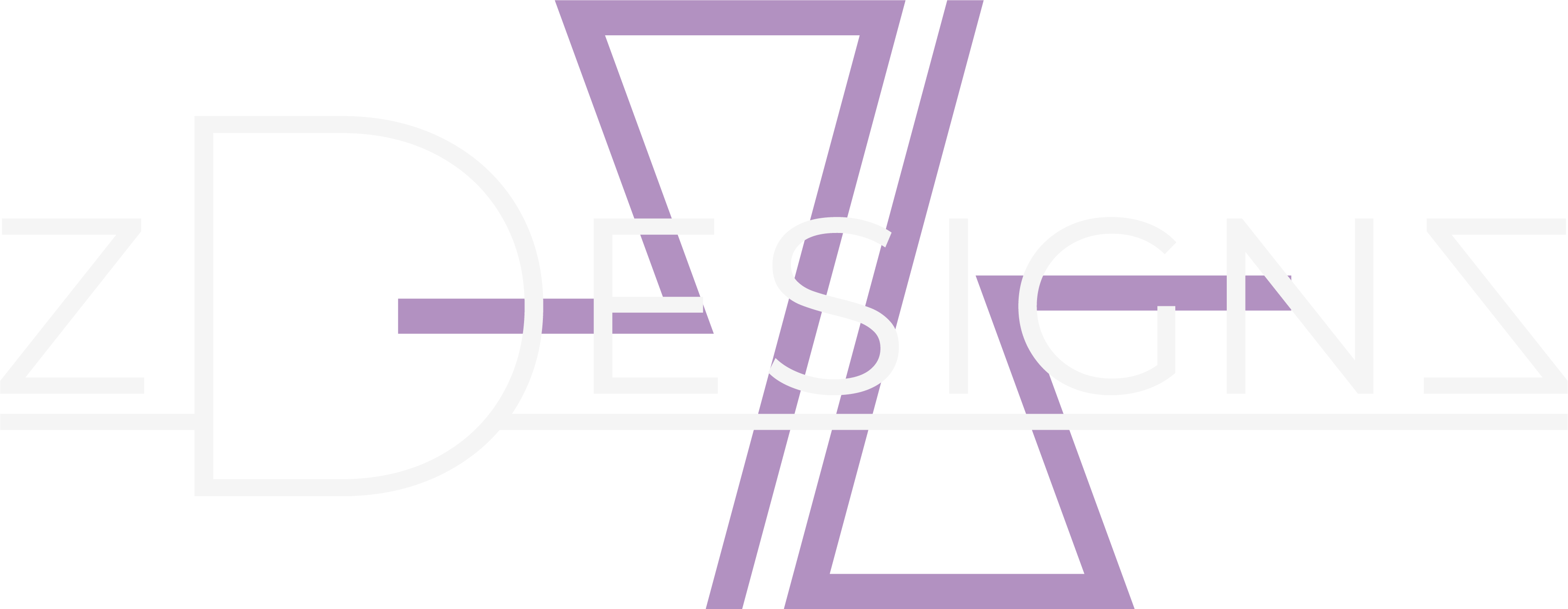 zDesignz White and Purple Logo